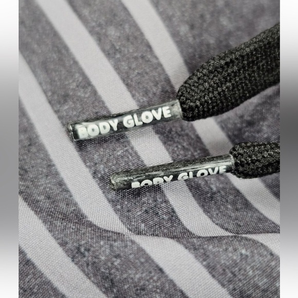 Body Glove Swimsuit Boardshorts Gray Stripes Embroidered Logo size 34 NWT - Picture 7 of 13